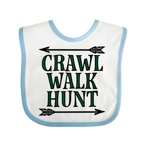 Inktastic Bow Hunting Crawl Walk Hunt Boys or Girls Baby Bib