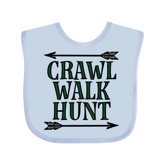 Inktastic Bow Hunting Crawl Walk Hunt Boys or Girls Baby Bib