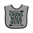 thumbnail image 1 of Inktastic Bow Hunting Crawl Walk Hunt Boys or Girls Baby Bib, 1 of 4