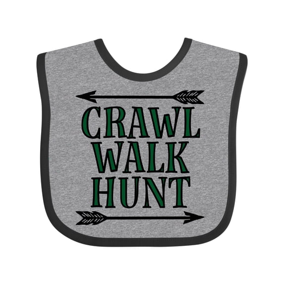 Inktastic Bow Hunting Crawl Walk Hunt Boys or Girls Baby Bib