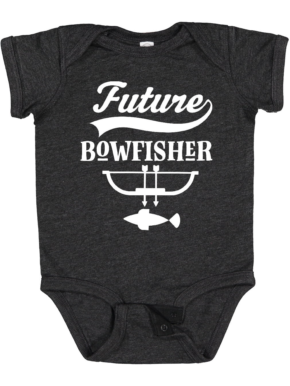 Inktastic Grandpa's Fishing Buddy Little Fisher Boys or Girls Baby Bodysuit  