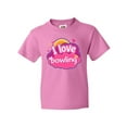 thumbnail image 1 of Inktastic Bowler I Love Bowling Youth T-Shirt, 1 of 5