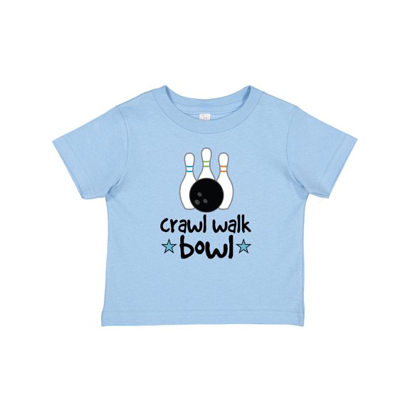 Inktastic Bowling Crawl Walk Bowl Boys Baby T-Shirt