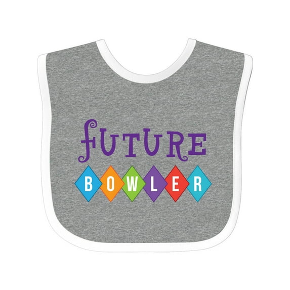 Inktastic Bowling Future Bowler Boys or Girls Baby Bib