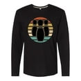 thumbnail image 1 of Inktastic Bowling Gift for Bowler Silhouette Bowling Pins Long Sleeve T-Shirt, 1 of 5