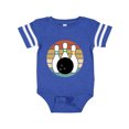 thumbnail image 1 of Inktastic Bowling Pins Ball Bowler Retro Sunset Boys or Girls Baby Bodysuit, 1 of 5