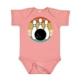 thumbnail image 1 of Inktastic Bowling Pins Ball Bowler Retro Sunset Boys or Girls Baby Bodysuit, 1 of 5