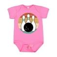 thumbnail image 1 of Inktastic Bowling Pins Ball Bowler Retro Sunset Boys or Girls Baby Bodysuit, 1 of 5
