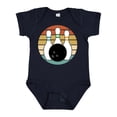 thumbnail image 1 of Inktastic Bowling Pins Ball Bowler Retro Sunset Boys or Girls Baby Bodysuit, 1 of 5