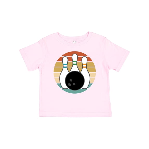 Inktastic Bowling Pins Ball Bowler Retro Sunset Boys or Girls Baby T-Shirt