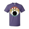 thumbnail image 1 of Inktastic Bowling Pins Ball Bowler Retro Sunset T-Shirt, 1 of 5