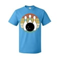 thumbnail image 1 of Inktastic Bowling Pins Ball Bowler Retro Sunset T-Shirt, 1 of 5