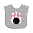 thumbnail image 1 of Inktastic Bowling Pins Cute Bowler Girls Baby Bib, 1 of 4