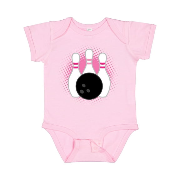 Inktastic Bowling Pins Cute Bowler Girls Baby Bodysuit