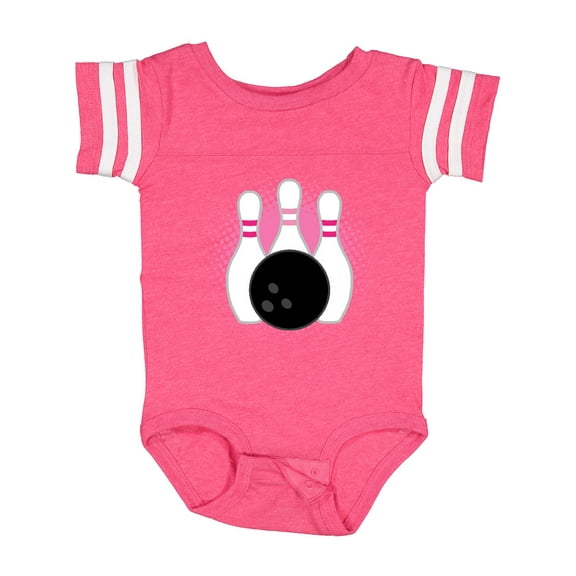 Inktastic Bowling Pins Cute Bowler Girls Baby Bodysuit