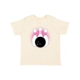 thumbnail image 1 of Inktastic Bowling Pins Cute Bowler Girls Toddler T-Shirt, 1 of 5