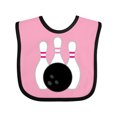 thumbnail image 1 of Inktastic Bowling Pins (pink) Girls Baby Bib, 1 of 4