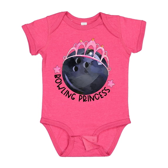 Inktastic Bowling Princess Tiara Girls Baby Bodysuit