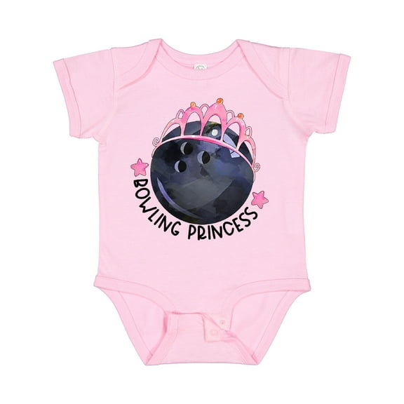 Inktastic Bowling Princess Tiara Girls Baby Bodysuit