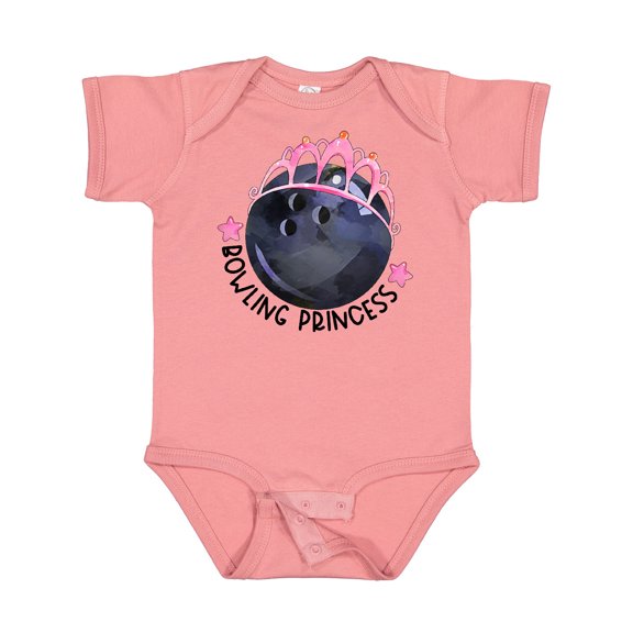 Inktastic Bowling Princess Tiara Girls Baby Bodysuit