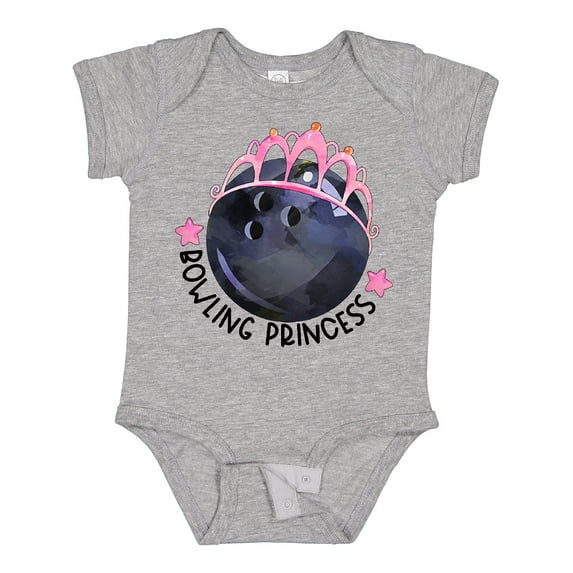 Inktastic Bowling Princess Tiara Girls Baby Bodysuit