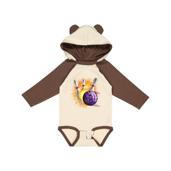 Inktastic Bowling Strike Boys or Girls Long Sleeve Baby Bodysuit