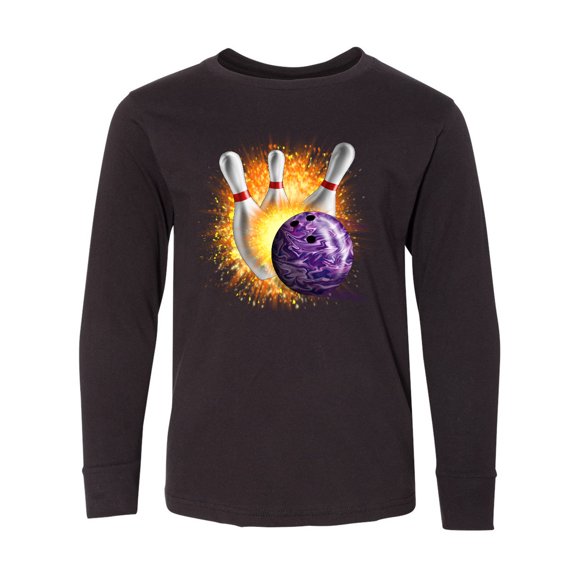 Inktastic Bowling Strike Long Sleeve Youth T-Shirt