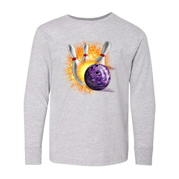 Inktastic Bowling Strike Long Sleeve Youth T-Shirt