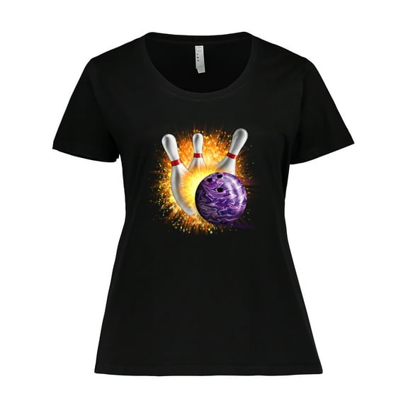 Inktastic Bowling Strike Women's Plus Size T-Shirt