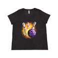 thumbnail image 1 of Inktastic Bowling Strike Women's Plus Size T-Shirt, 1 of 5