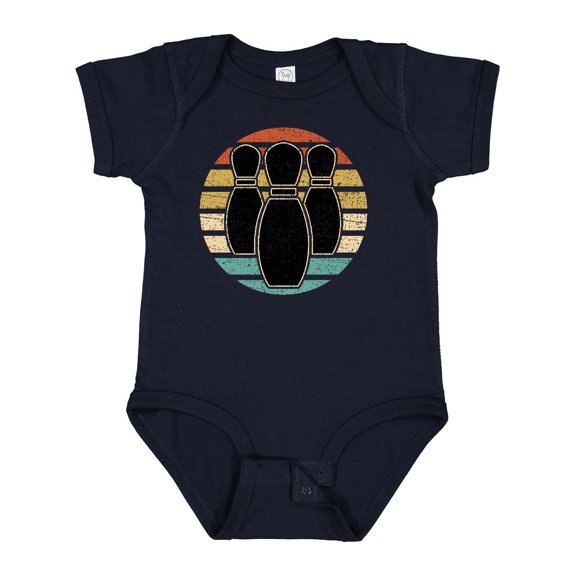 Inktastic Bowling Sunset for Bowler Silhouette Bowling Pins Boys or Girls Baby Bodysuit