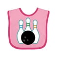 thumbnail image 1 of Inktastic Bowling Team Bowler Boys or Girls Baby Bib, 1 of 4