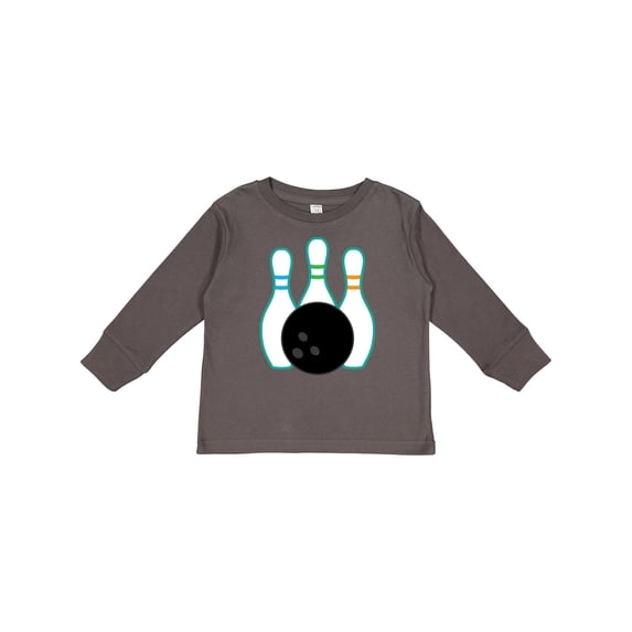 Inktastic Bowling Team Bowler Boys or Girls Long Sleeve Toddler T-Shirt