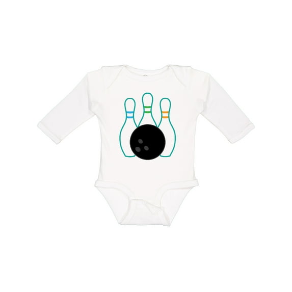Inktastic Bowling Team Bowler Gift Boys or Girls Long Sleeve Baby Bodysuit