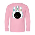 thumbnail image 1 of Inktastic Bowling Team Bowler Long Sleeve Youth T-Shirt, 1 of 5