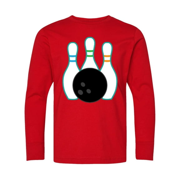 Inktastic Bowling Team Bowler Long Sleeve Youth T-Shirt