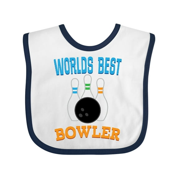 Inktastic Bowling Worlds Best Bowler Sports Boys or Girls Baby Bib