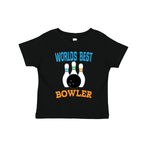 Inktastic Bowling Worlds Best Bowler Sports Boys or Girls Toddler T-Shirt
