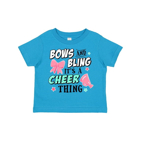Inktastic Bows and Bling Its a Cheerleading Thing Girls Toddler T-Shirt