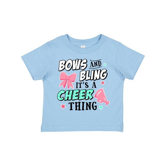 Inktastic Bows and Bling Its a Cheerleading Thing Girls Toddler T-Shirt