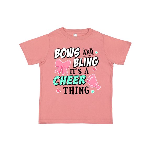 Inktastic Bows and Bling Its a Cheerleading Thing Girls Toddler T-Shirt