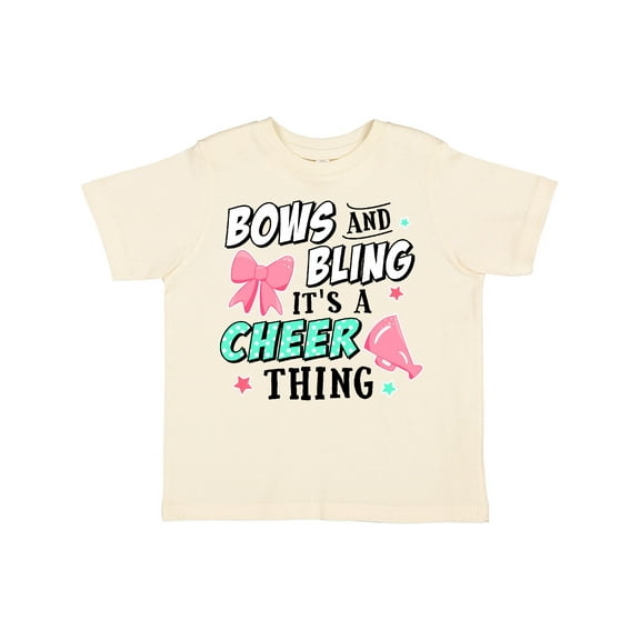 Inktastic Bows and Bling Its a Cheerleading Thing Girls Toddler T-Shirt