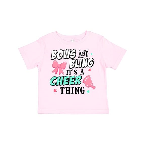Inktastic Bows and Bling Its a Cheerleading Thing Girls Toddler T-Shirt