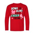 thumbnail image 1 of Inktastic Bows and Bling Its a Cheerleading Thing Long Sleeve Youth T-Shirt, 1 of 5
