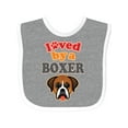 thumbnail image 1 of Inktastic Boxer Dog Lover Pet Owner Boys or Girls Baby Bib, 1 of 4