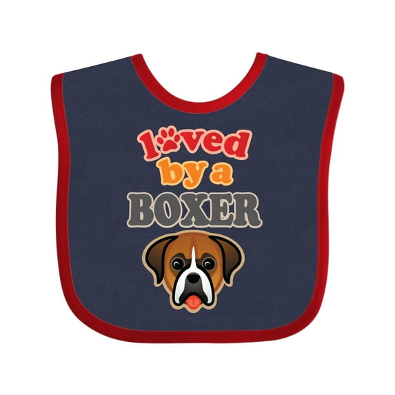 Inktastic Boxer Dog Lover Pet Owner Boys or Girls Baby Bib