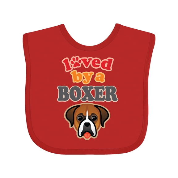 Inktastic Boxer Dog Lover Pet Owner Boys or Girls Baby Bib