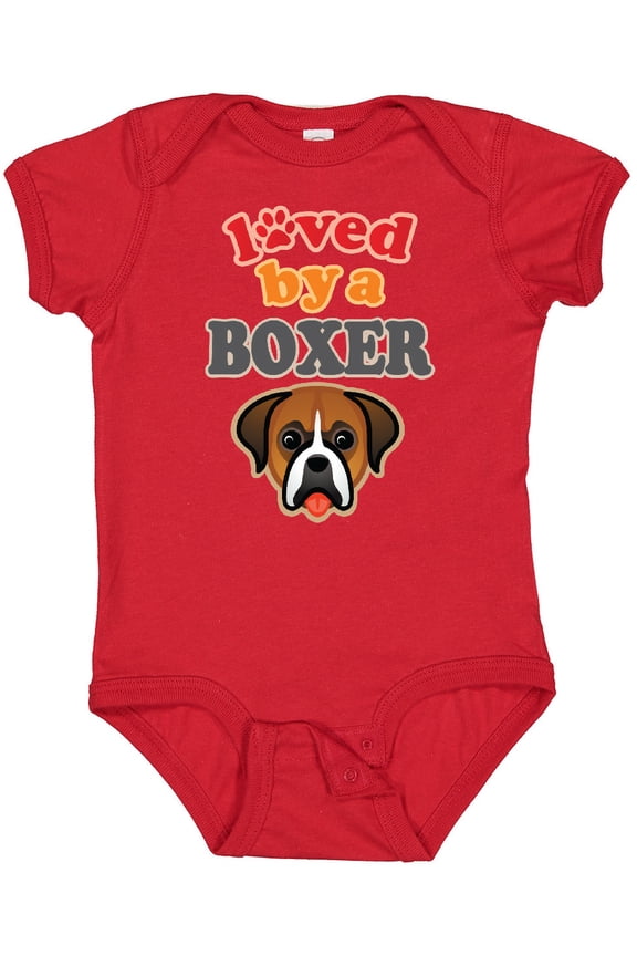 Boxer Dog Lover Pet Owner Boys or Girls Baby Bodysuit