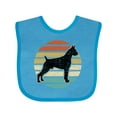 thumbnail image 1 of Inktastic Boxer Dog Vintage Silhouette Boys or Girls Baby Bib, 1 of 4