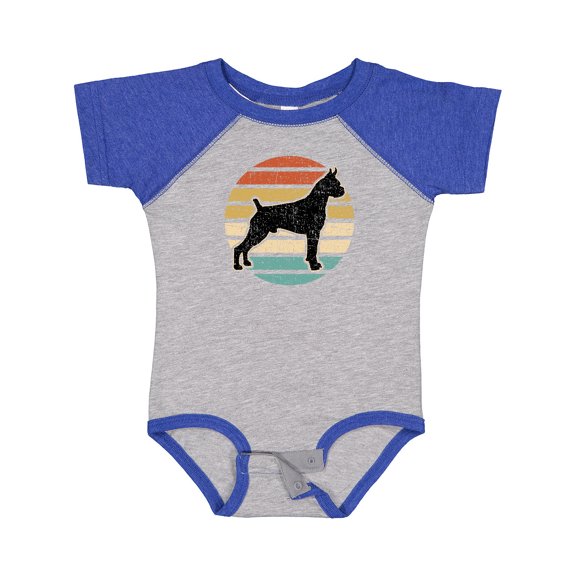 Inktastic Boxer Dog Vintage Silhouette Boys or Girls Baby Bodysuit